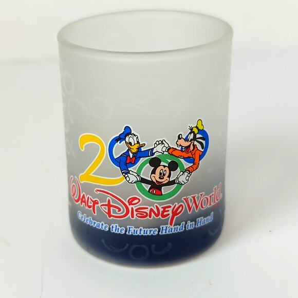 Disney Other - Vintage 2000 Walt Disney World Millennium Frosted Shot Glass Mickey